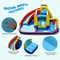 Multicolor Oxford 7-in-1 Inflatable Water Bounce House with Slide